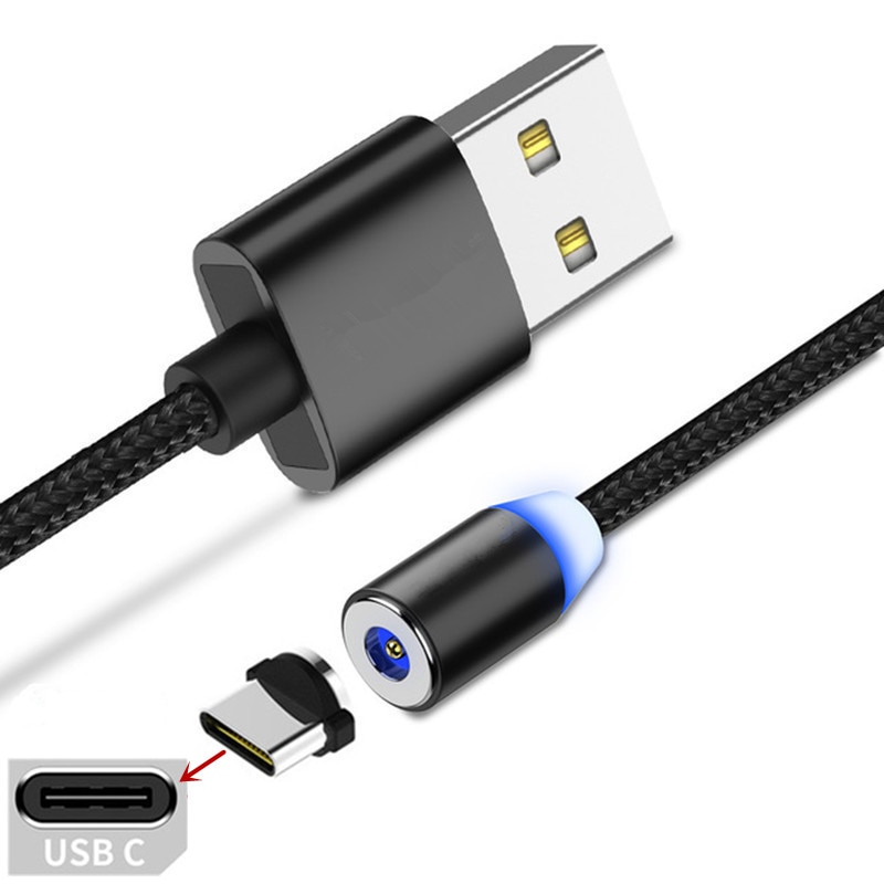 Magnetic Type C Charge Cable For NOKIA 6.2 Galaxy A12 A22 M21 S9 Honor 9X Realme GT Neo 2 Phone Charger QC 3.0 fast usb adapter. 