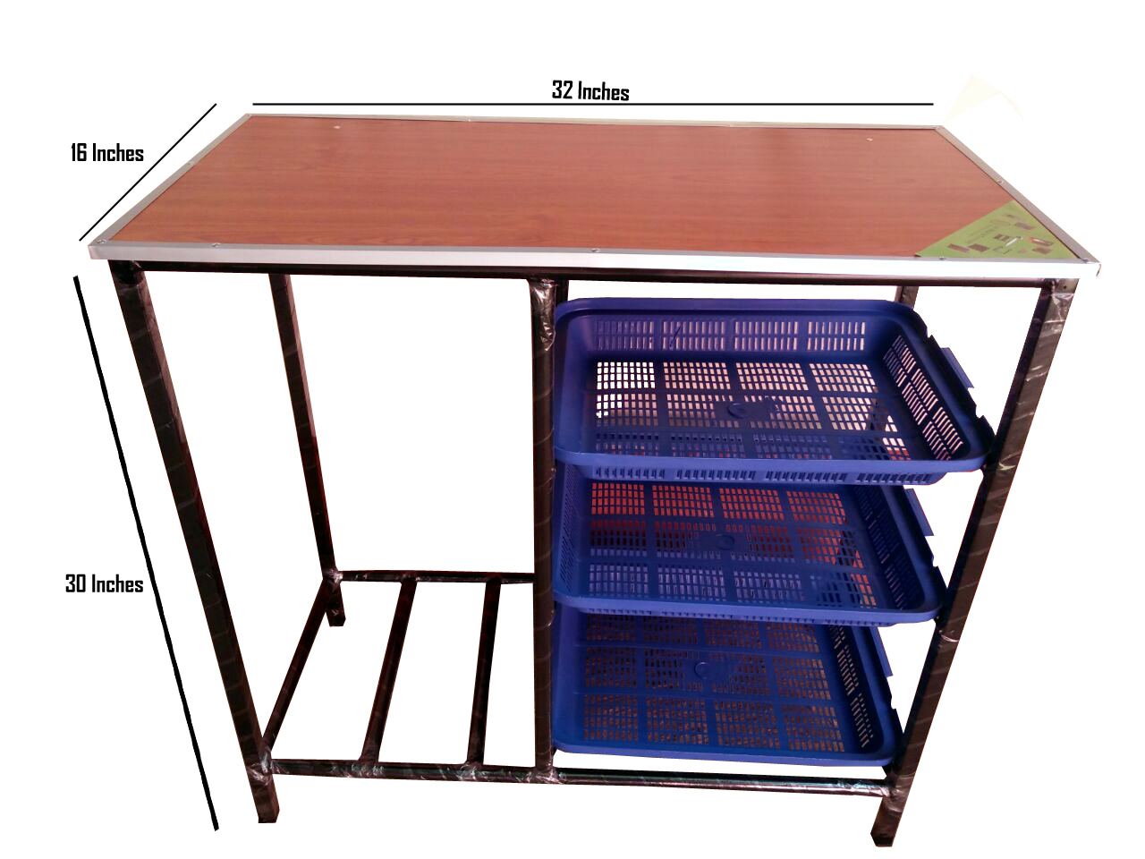 Gas Cooker table stand steel storage of gas cylinder and gas stove holder. 