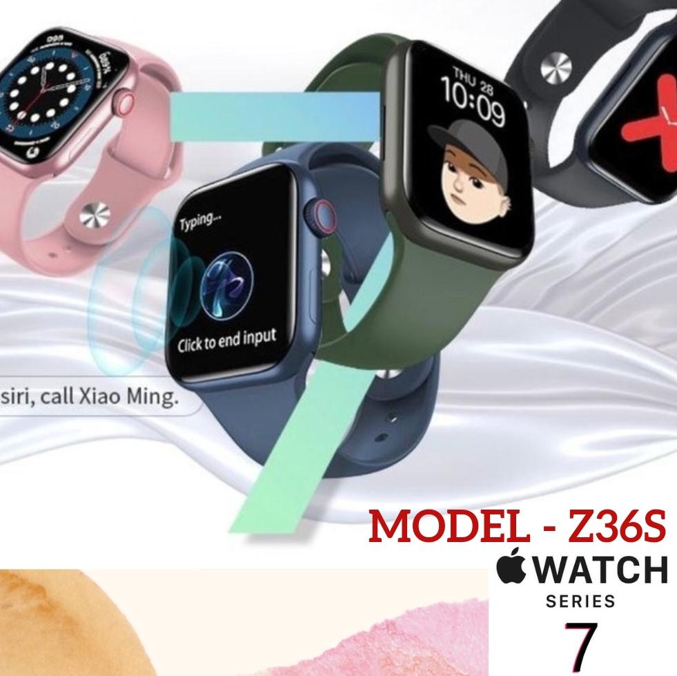 New Z36s 45mm Full Display Bluetooth Call Smart Watch | Waterprrof | Wireless Music | Fitness Wat h. 