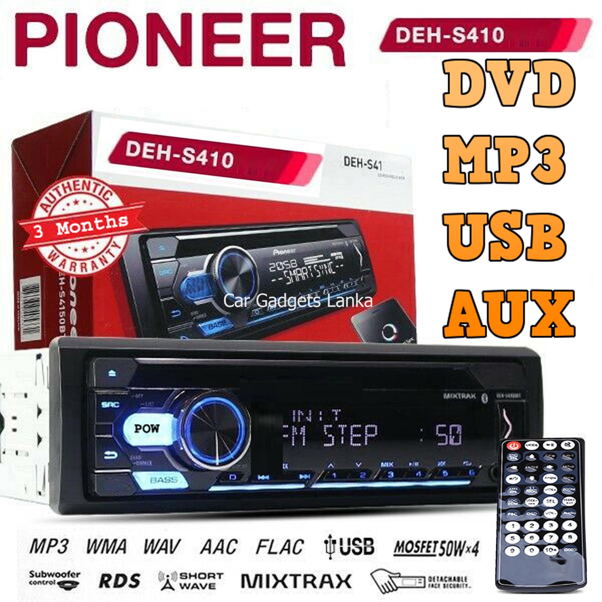 Pioneer Car Stereo Fm Radio Dvd Vcd Cd Player With Mp3 Usb Aux Deh S410 Buy Sell Online Best Prices In Srilanka Daraz Lk