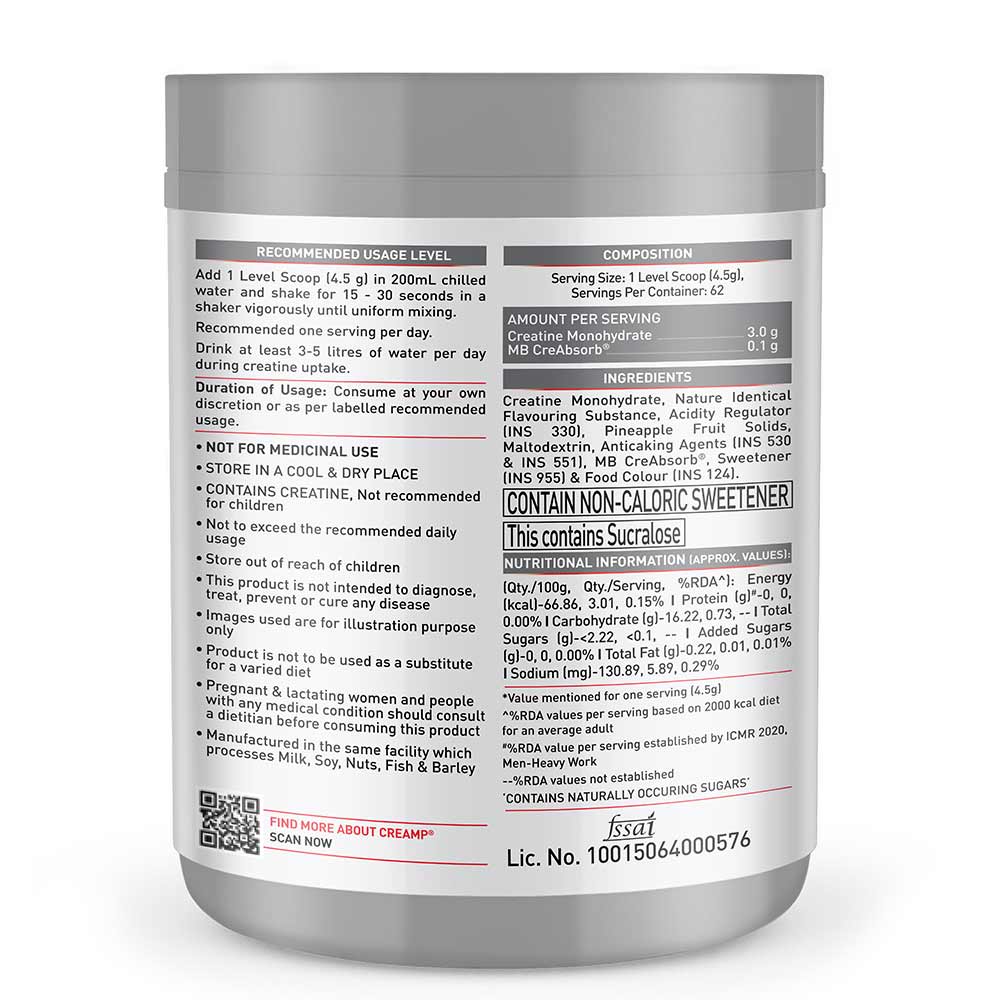 Muscleblaze Creatine Monohydrate CreAMP, 250 g. 