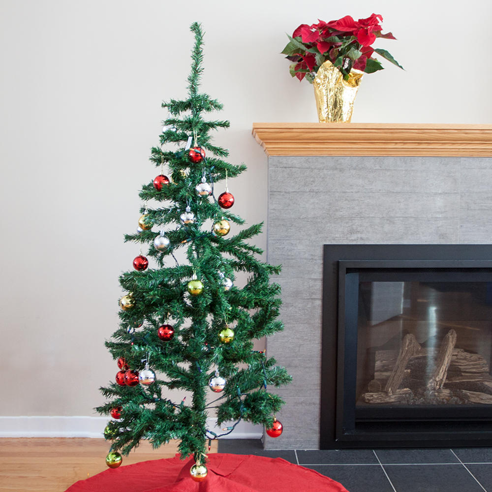 Christmas Tree (Green / White) - 2 Ft, 3 Ft, 4 Ft, 5 Ft, 6 Ft, 7 Ft, 8 Ft, 9 Feet - Christmas Decorations Xmas Celebration by ZinZen ( Standard / Bush Tree). 