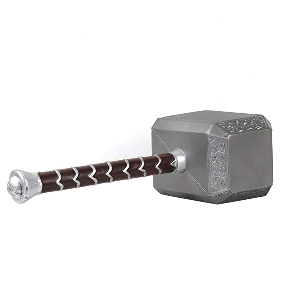 【Serendipity party】Avengers4 Thor Hammer Polyurethane Handheld Cosplay Prop Halloween Party Costume. 