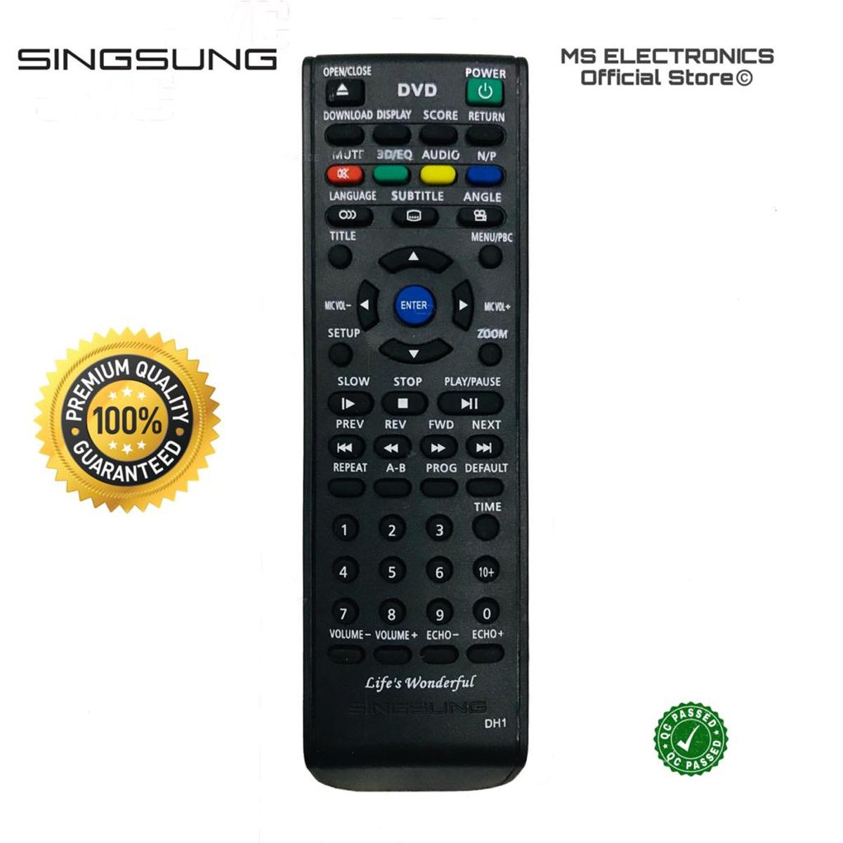 Singsung DVD Remote Controller