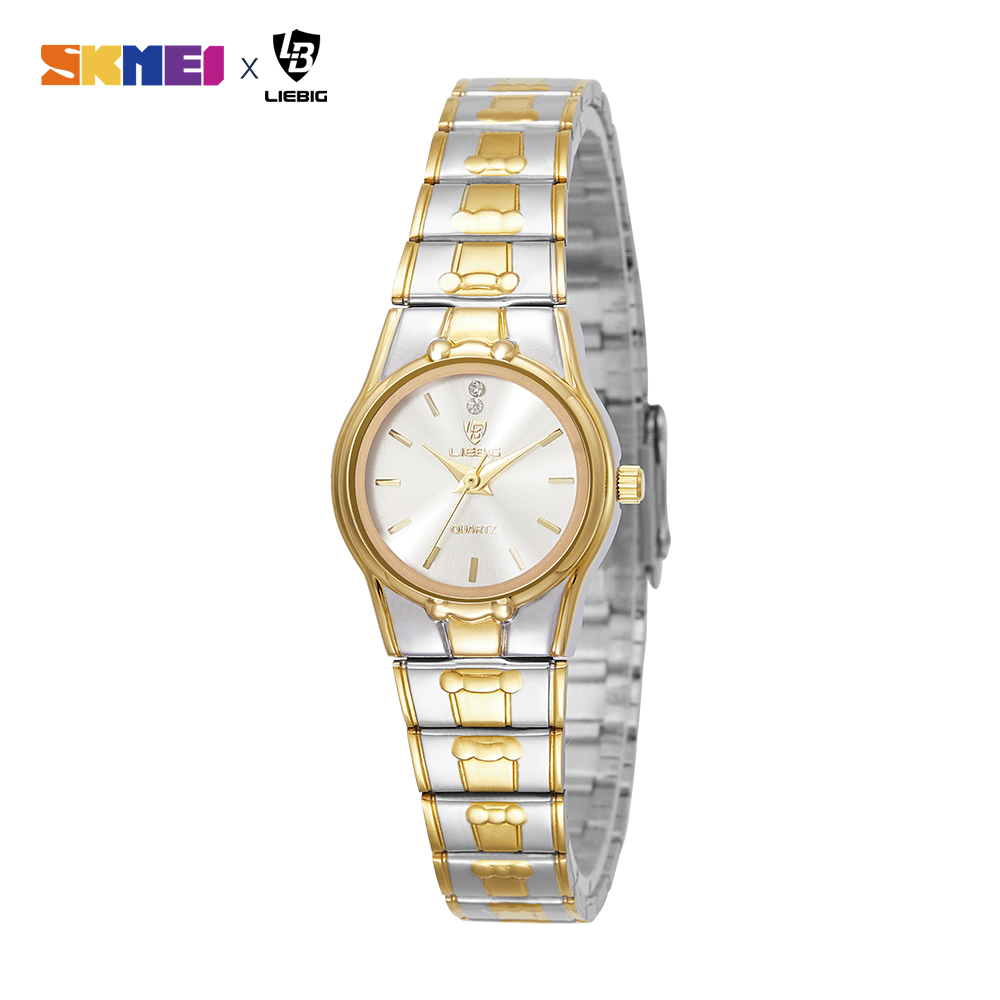 SKMEI x LIEBIG Fashion Watch Imported Movement Waterproof Stainless Steel Quartz Elegant Watch For Men and Women L1023. 