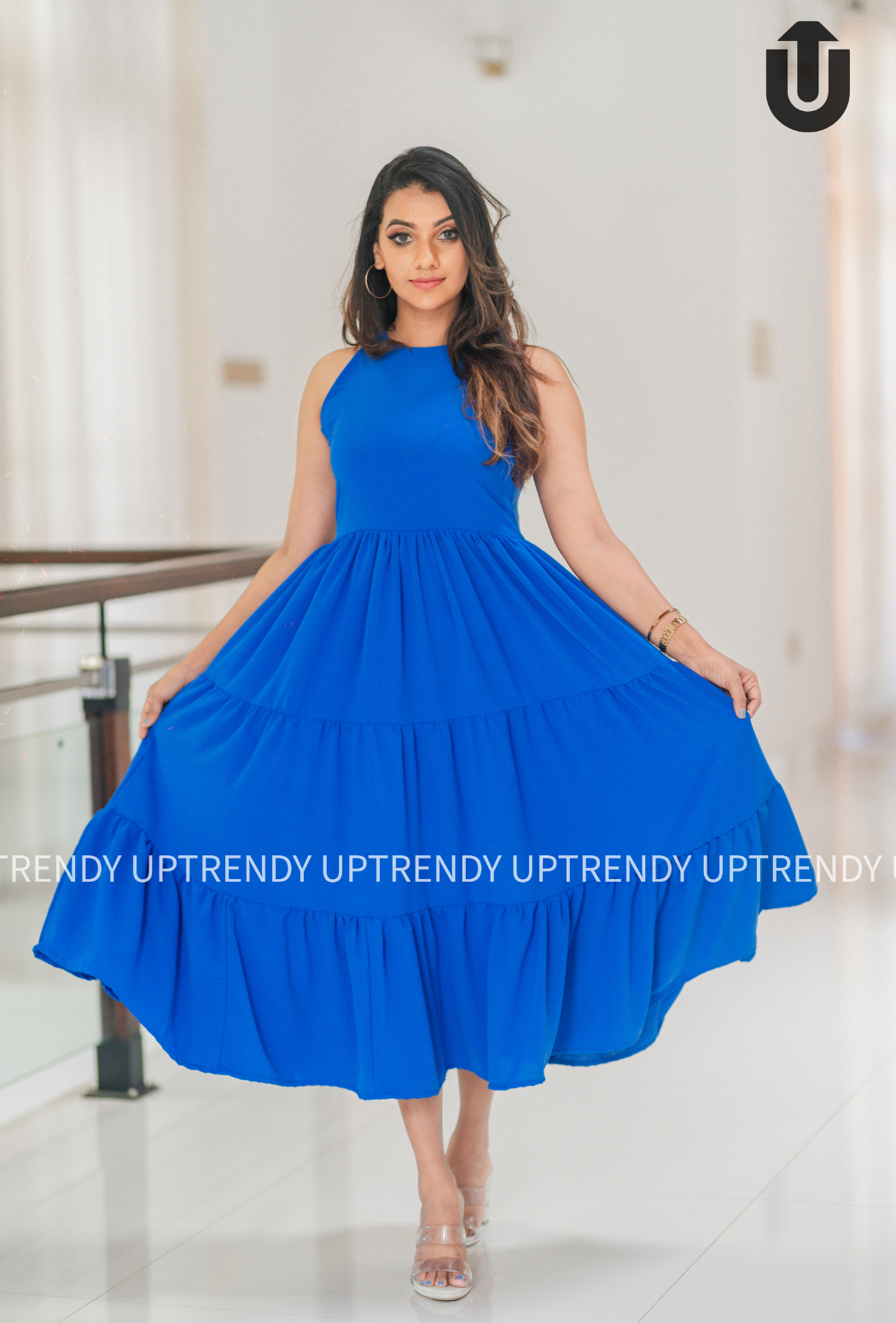 Blue frock for on sale ladies