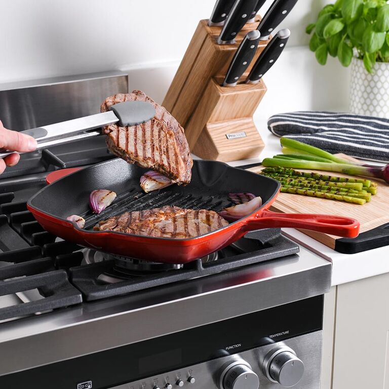 Cast Iron Square Griddle Pan 28cm. 