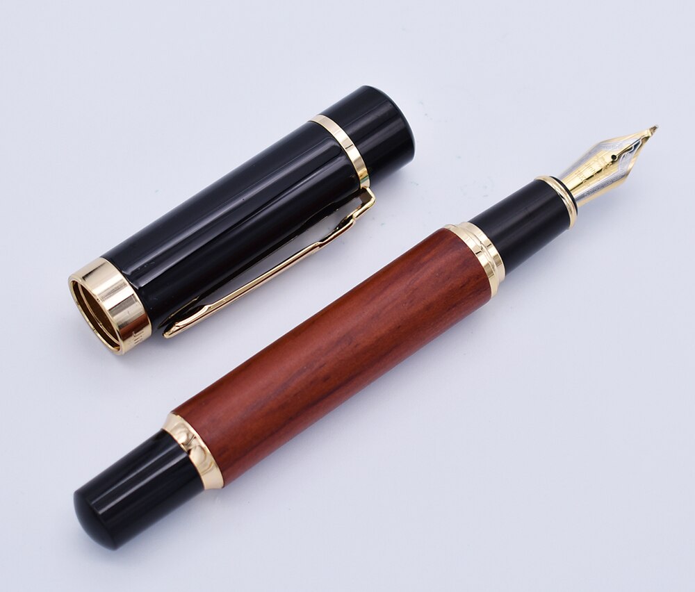 【Alizeker Mall】Calligraphy Fountain Pen Nib Natural Barrel, Fude Big Size Writing Pen Office School. 