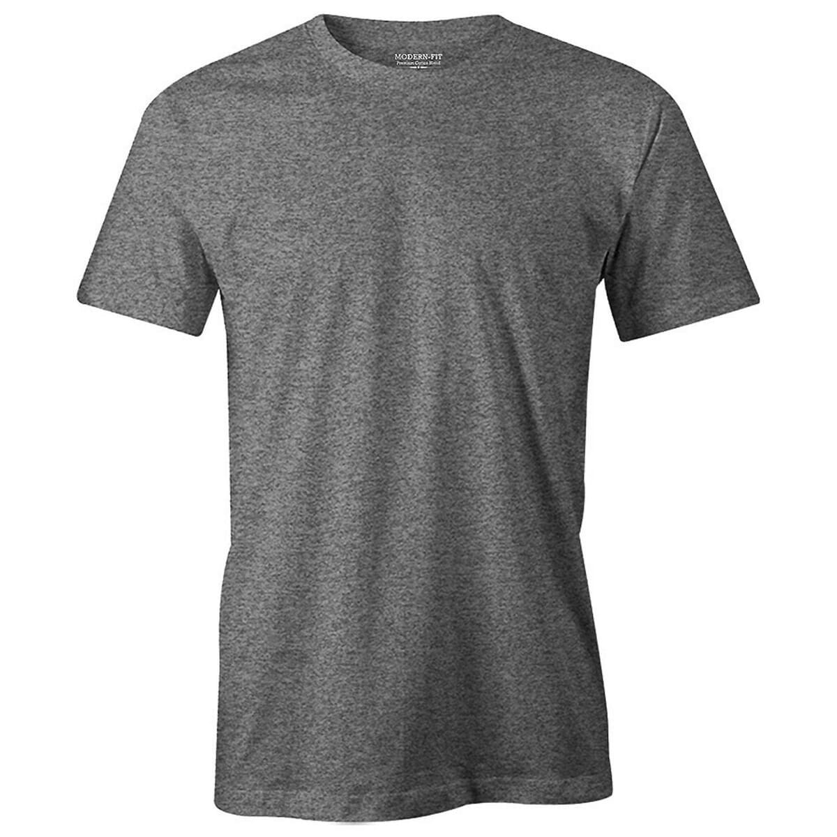 T-Shirt Republic - Charcoal Grey Men's Premium Crew Neck T Shirt. 