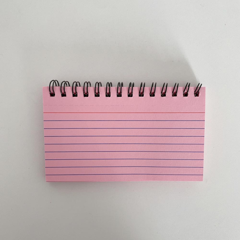 Spiral Bound Index Cards 5x3 Inch DAJAVE 20 Pack Spiral Bound Flash Cards -  1000 Sheets, 5 Colors, Lined, 5x3 Inch, For Study, Revision, Notes
