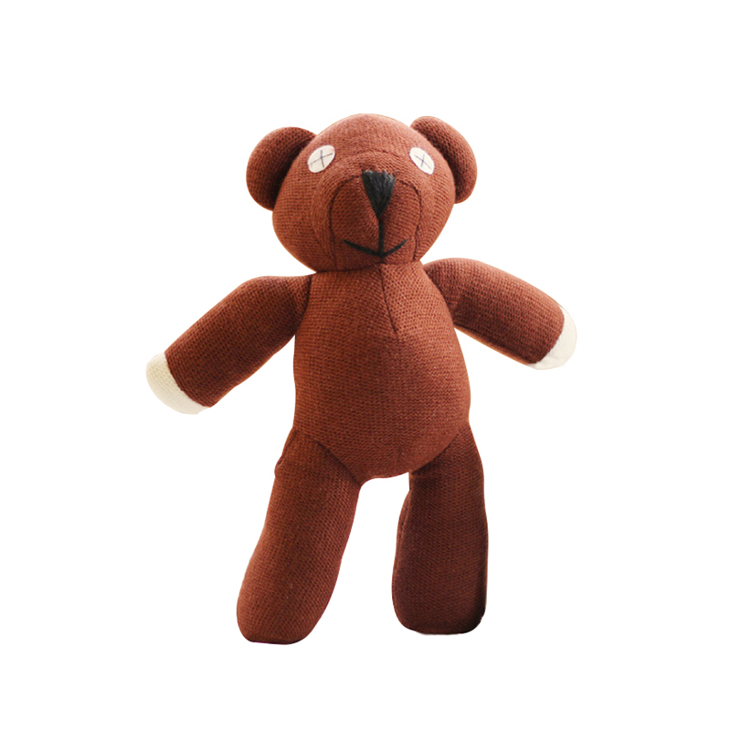 23cm Mr Bean Teddy Bear Animal Stuffed Plush Toy Soft Cartoon Brown Figure Doll. 