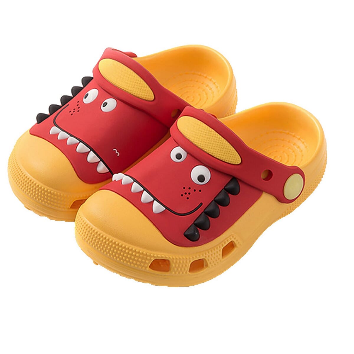 red dinosaur slippers