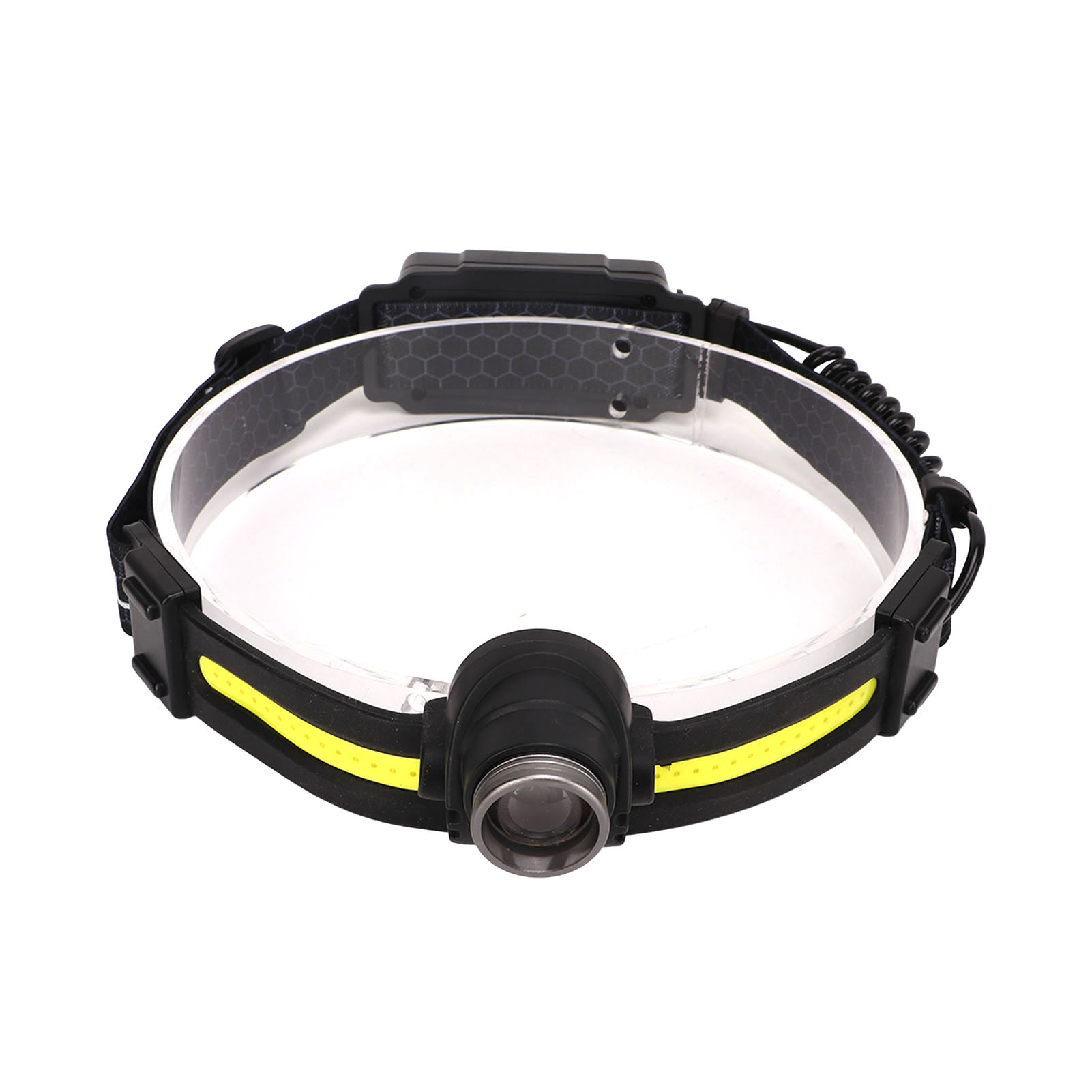 LED Headlamp, XPG Sensing Compact COB Headband Light for Fishing. 