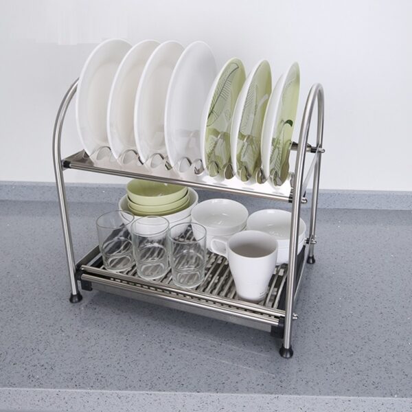 SS Standing Design Storage Kitchen Racks Over Sink Dish Drying Rack | Daraz.lk