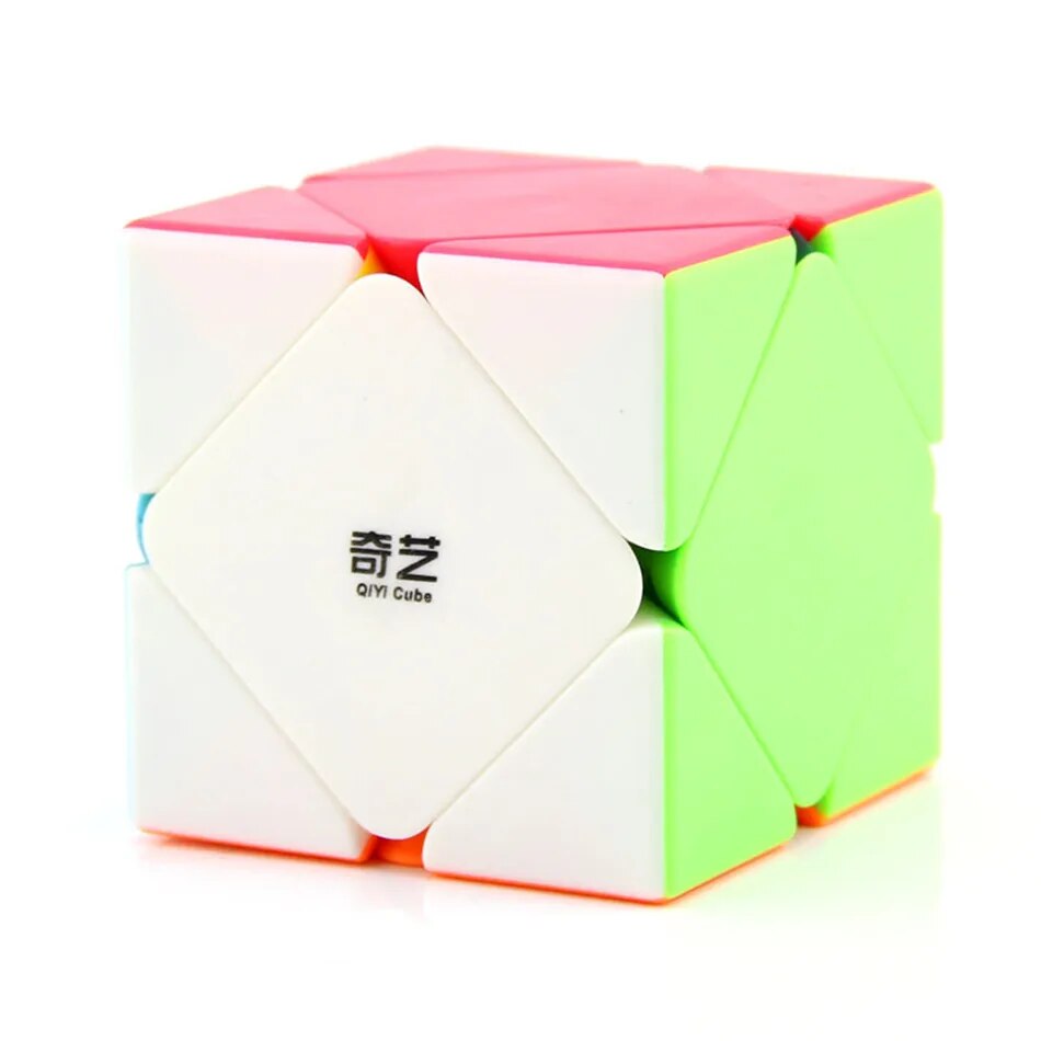 【Serendipity party】Qiyi Qicheng  A SKEWB Magic Speed Stickerless Skewb Antistress Puzzle Fidget Toys Children's Gifts. 