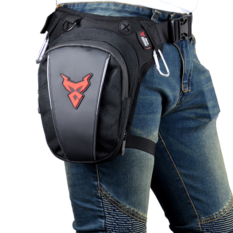 Norbinus Multifunction Motorcycle Drop Leg Bag Oxford Motorcycle Bag Outdoor Men Casual Waist Bag Fanny Pack Moto & Biker Bags Black 4 Leg Bag. 