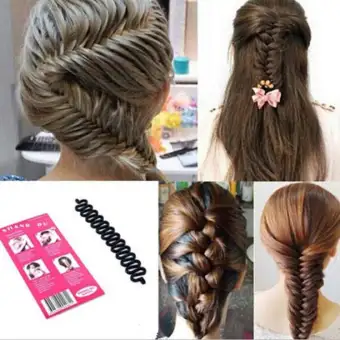 Diy Twist Fishtail French Braider As Seen On Tv Hair Clip Bun