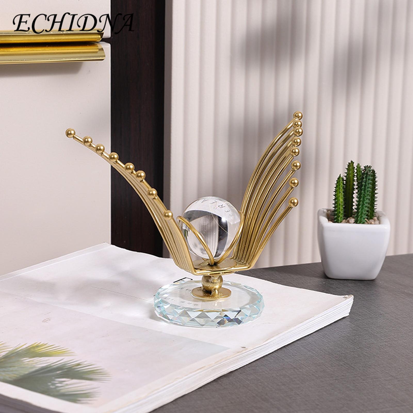 Crystal Ball Decor Han rafted n Eagle Sculpture with Crystal Ball Home Office Decor Statue for Cabinet Study Desk Eagle Metal Ornament. 