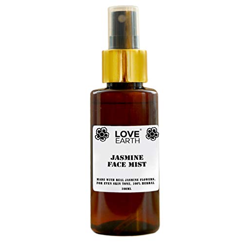 Love Earth Jasmine Mogra Face Mist Toner with Jasmine Oil & Extracts for Instant Glow & Even Skin Tone 100ml(FROM INDIA)JEZ