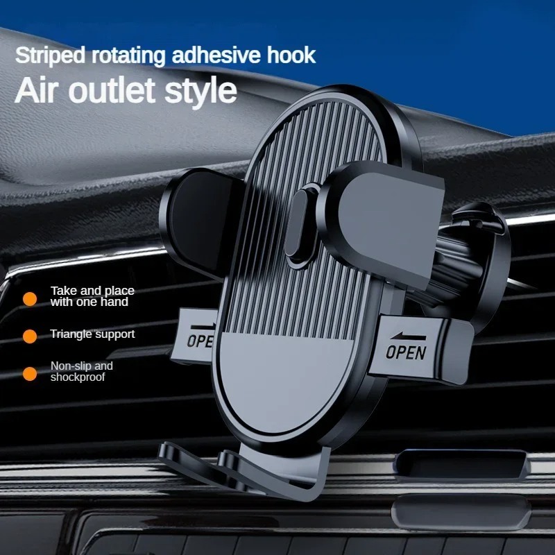 Car Phone Holder Mount, 2024 Upgrade Auto Locking Universal Phone Holder with Hook Clip for Car Air Vent. 