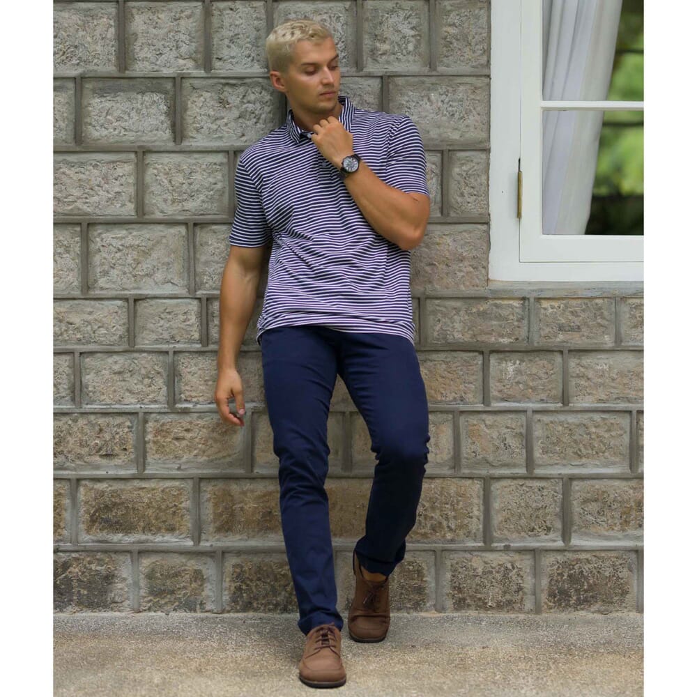 Casual Wear Self Collar T-Shirt