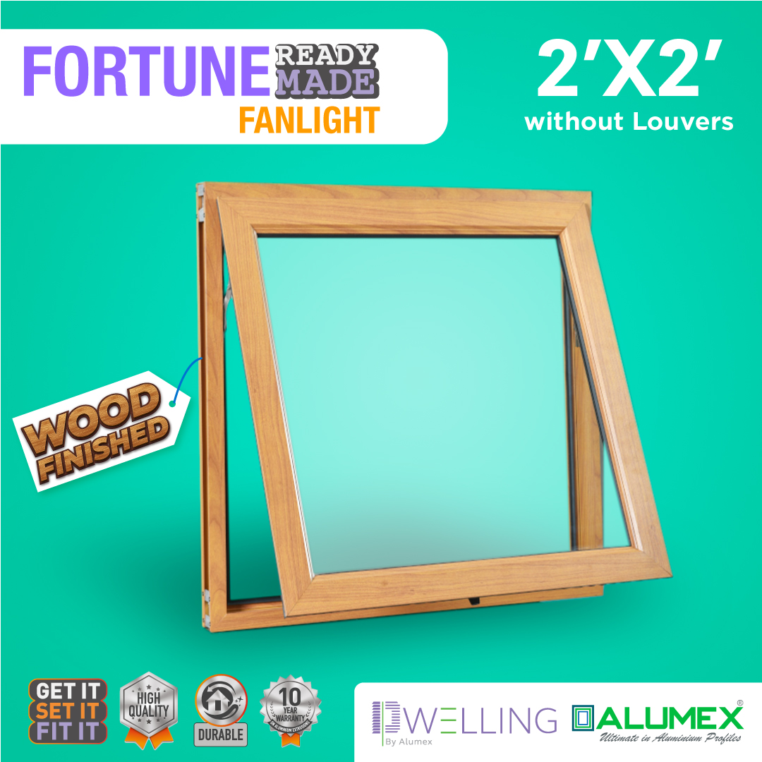 Fortune Fanlight - 2x2 Feet. 