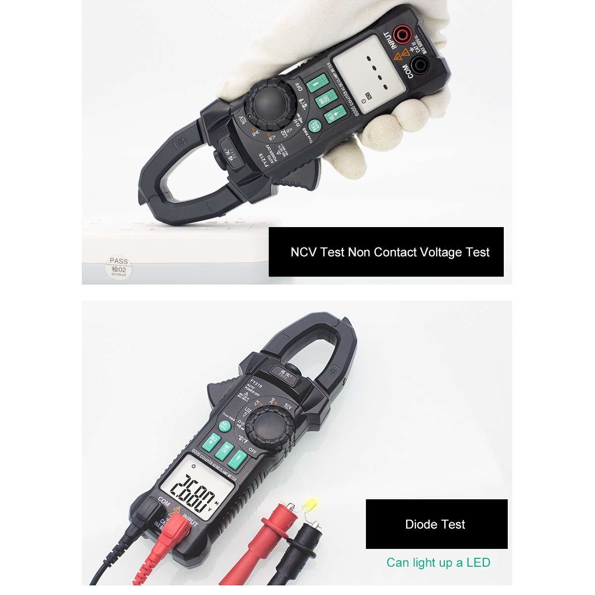 Generic FUYI AC DC Inrush Current Clamp Meter 6000 Count Automatic
