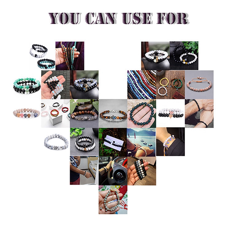 Matte Black Beads Loose Glass Stone Beads -Dull Polish Beads -for Men Women Bracelet Jewelry Making 4/6/8/10mm. 