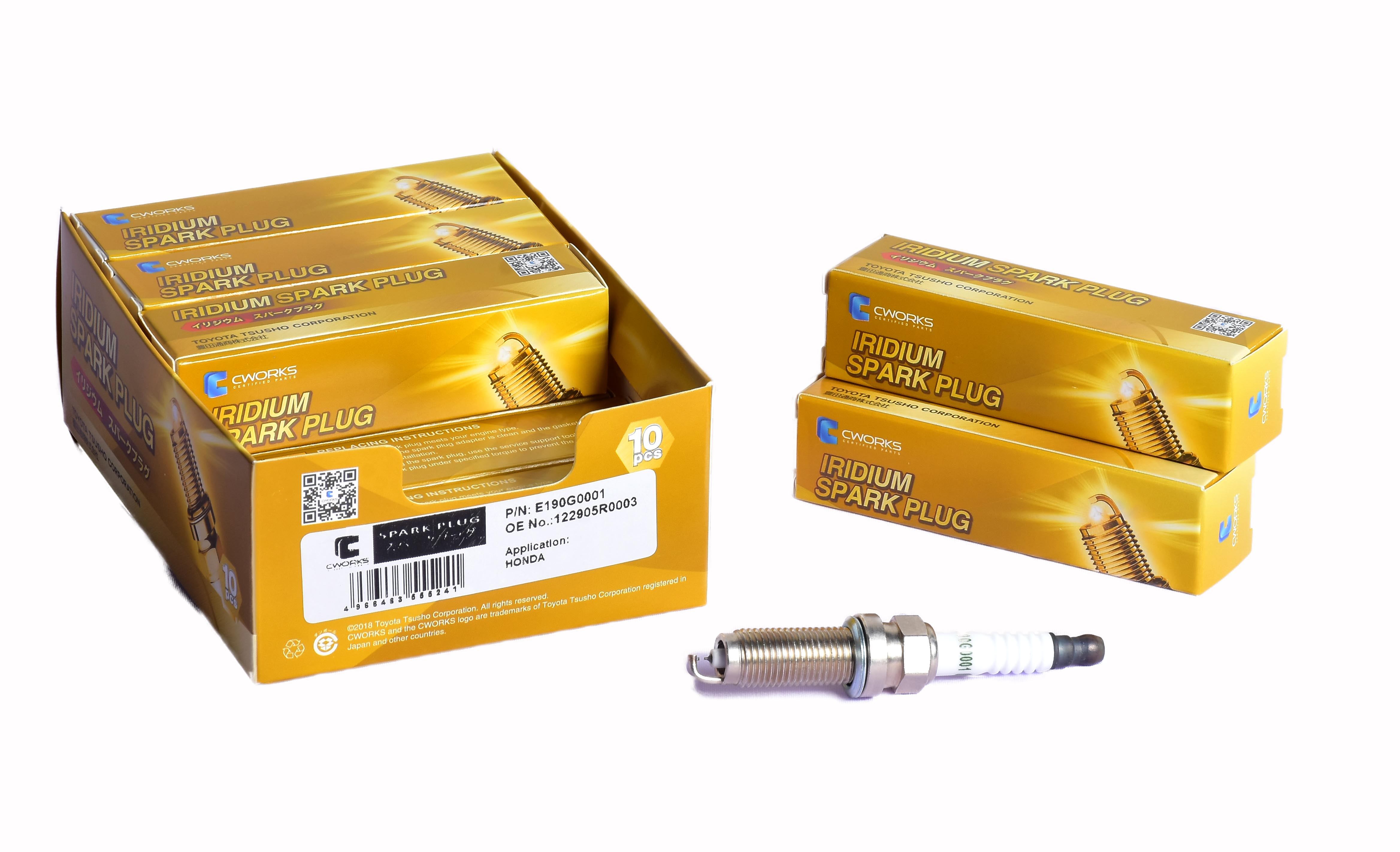 CWORKS Spark Plug E160G0002 for Toyota Car 90919-01191 Vitz/ Passo/ Belta