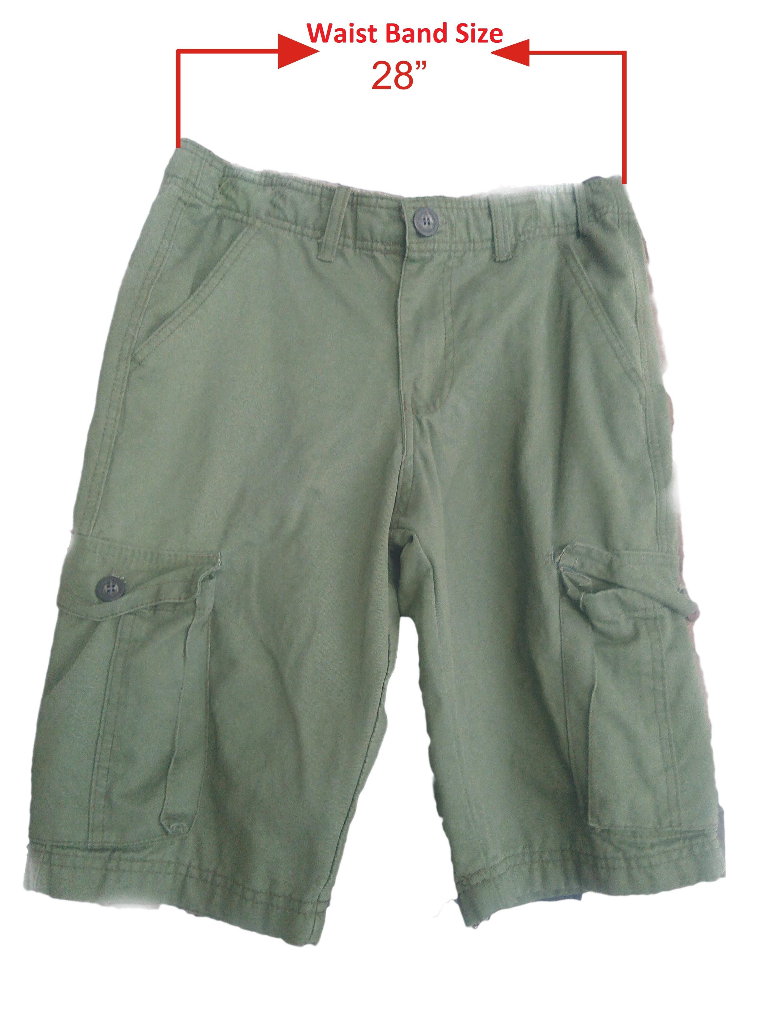 cargo shorts 28 waist