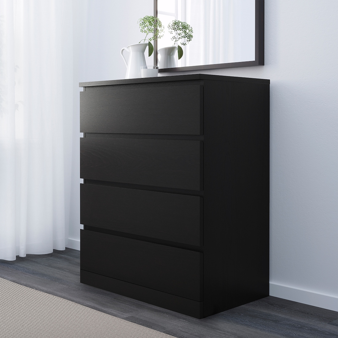 VTEC FURNITURE Modern Chest Of 4 Drawers. 