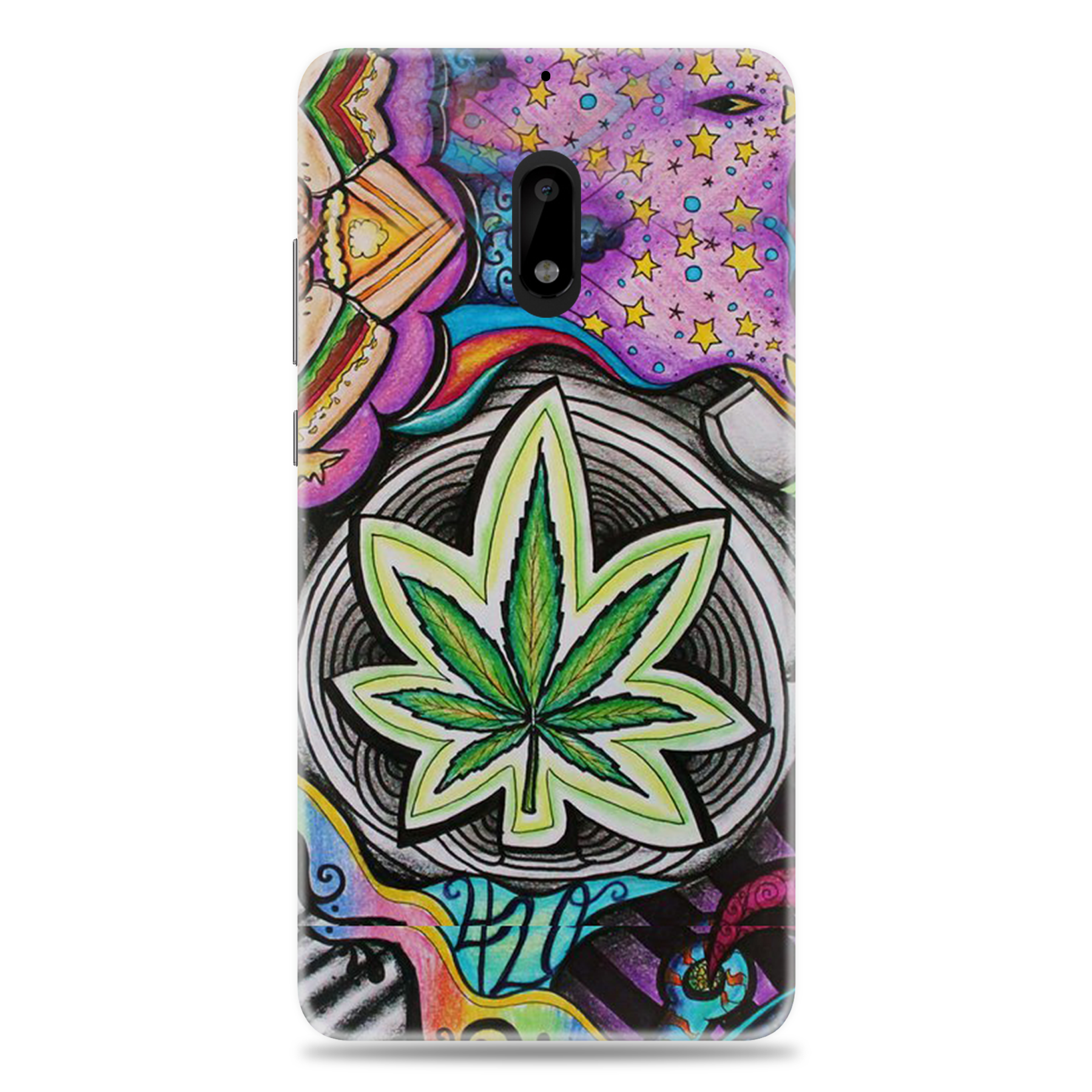 Back Cover For Nokia 6 Weed Design