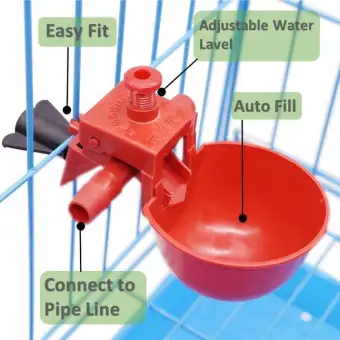 1pcs Bird Pet Automatic Food Water Dispenser Bowl Feeder Drinker