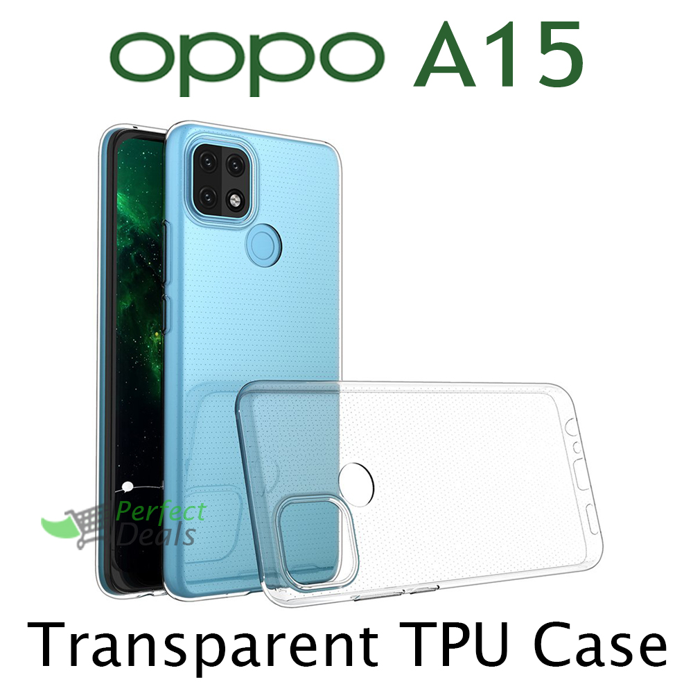 oppo a15 transparent back cover