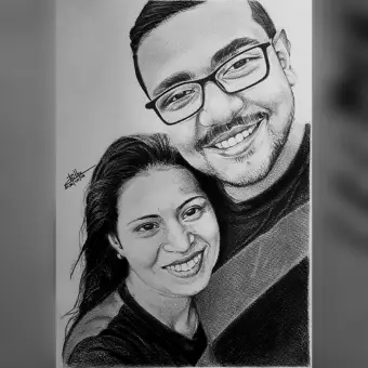 Turn Your Portrait Into A Pencil Art Sketch Drawing Love Gift Birthday Gift Valentine Gift Gift For Boy Friend For Girl Friend For Husband For Wife For Mother For Father Buy Sell Online