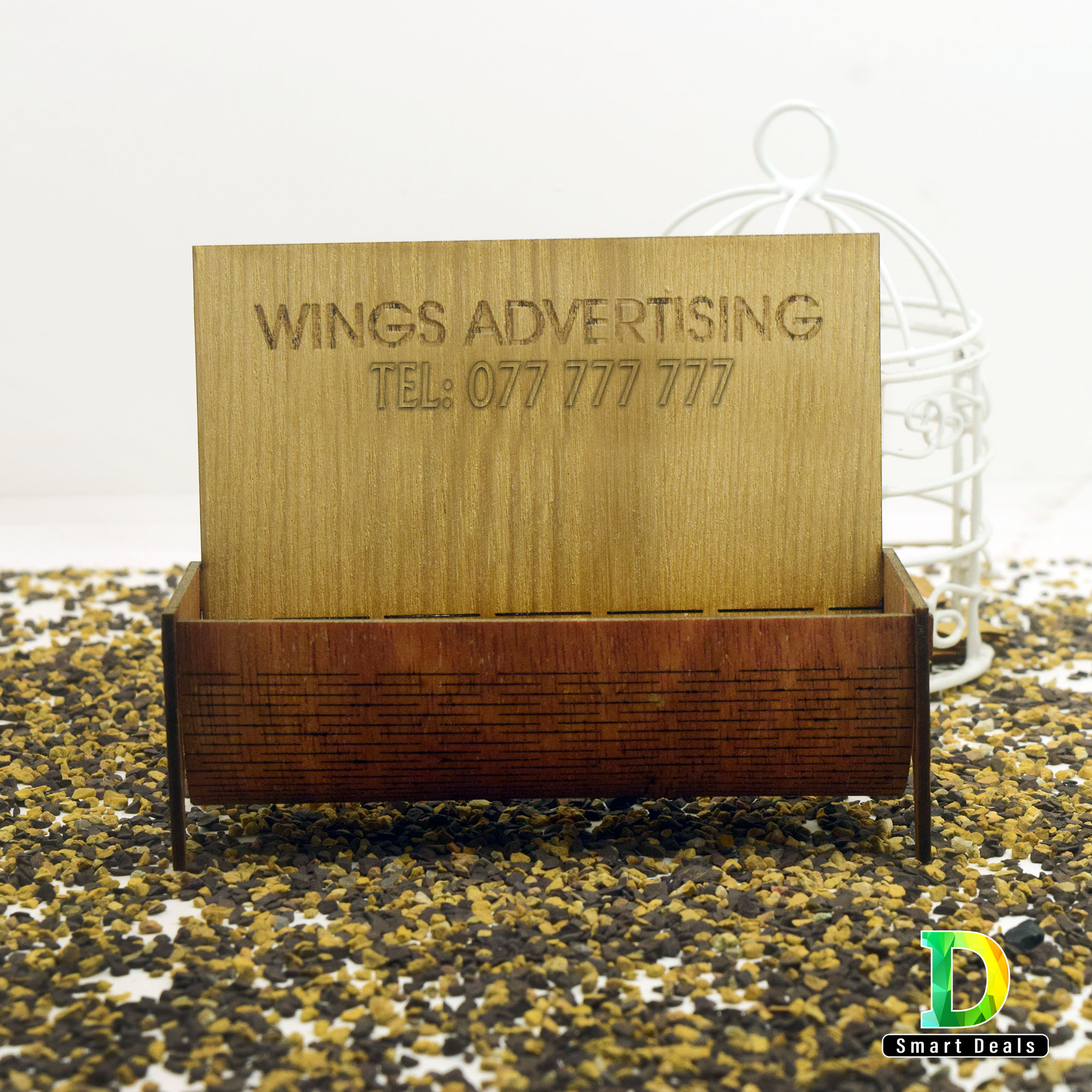 Wooden Visiting Card Holder For Office Table, Wooden Butterfly Visiting card Holder. 