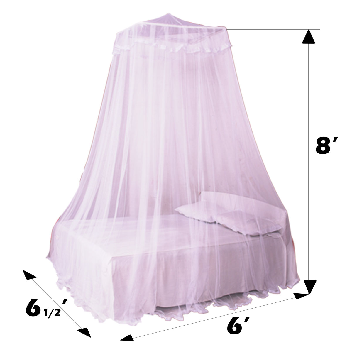 C four Superfit Square framed Mosquito Net for Twin Bed ( 6 x 6 ). 